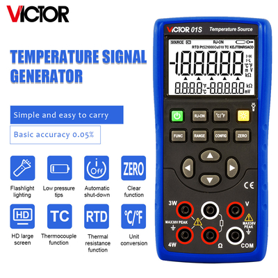 VICTOR 01S Temperatursignalgenerator Temperaturquelle Prozesskalibrator Multimeter