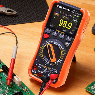 VICTOR 9801Pro Digitalmultimeter mit TFT-Bildschirm und 6000-Zähler-Anzeige