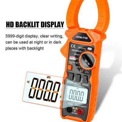 VICTOR 615B DC 1500V 1000A True RMS AC DC Digital Clamp Multimeter mit Live NCV Solarenergie Klemmmeter