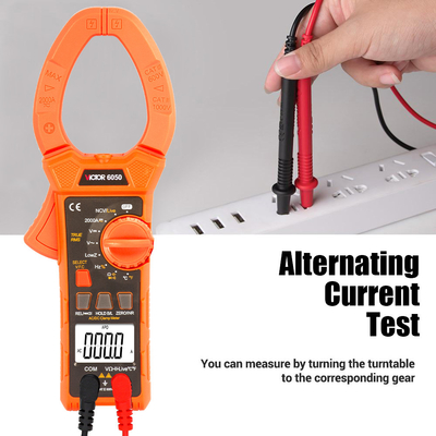 Wechselstrom-Digitalklemmmeter Neue 6052 Klemmmeter 5999 AC2000A mit Max/Min NCV V.F.C Multimeter Klemmmeter