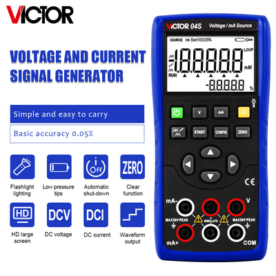 VICTOR 04S Spannung/mA Quelle Kalibrator Tester Temperatur Kalibrator Simulator Quelle Sender Kalibrator