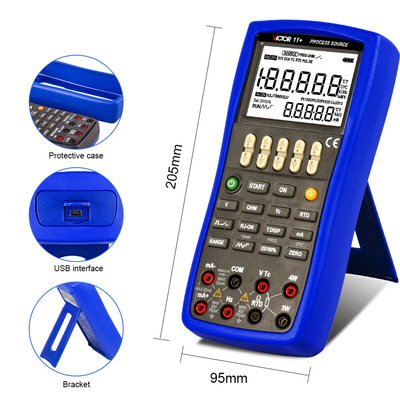 VICTOR 11+ Prozesssignal Quelle Handkalibrator Prozesskalibrator Multimeter Digitalkalibrator
