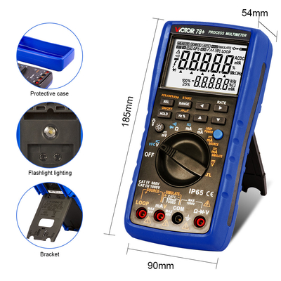 VICTOR 78+ Neues Produkt Prozessmultimeter DCV 1000v ACV VFC Widerstand Kontinuität Digitales Multimeter