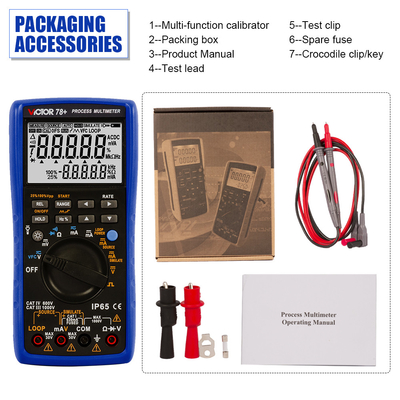 VICTOR 78+ Neues Produkt Prozessmultimeter DCV 1000v ACV VFC Widerstand Kontinuität Digitales Multimeter