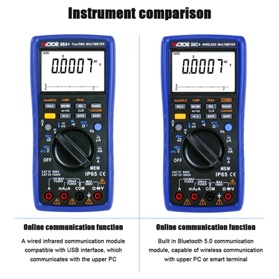 VICTOR 98C+ drahtloser Digital Multimeter 22000 Zählungen Anzeige automatischer Reichweiten-Multimeter